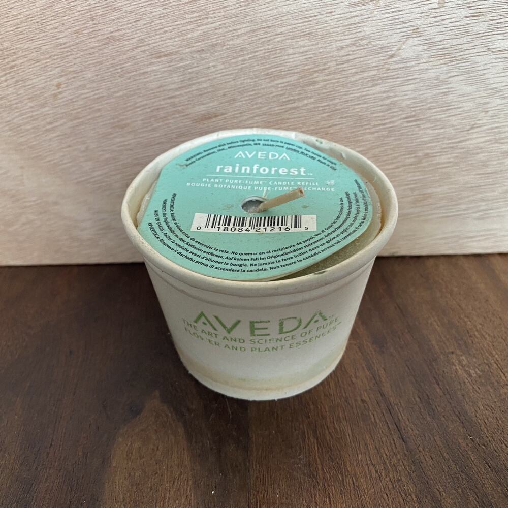 Aveda Rainforest Plant Pure-Fume Candle Refill Beeswax NEW
